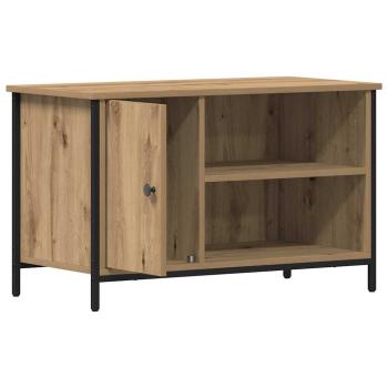 TV-Schrank Artisan Eiche 80x40x50 cm Holzwerkstoff und Stahl