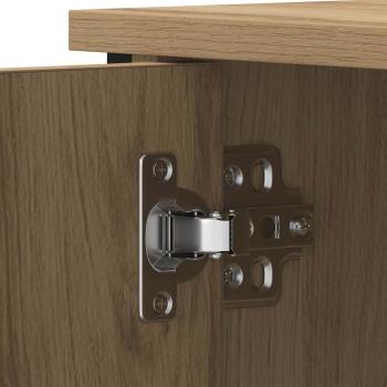 TV-Schrank Artisan Eiche 80x40x50 cm Holzwerkstoff und Stahl