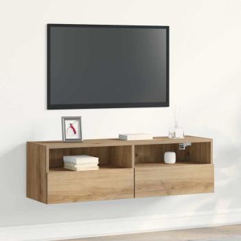 ARDEBO.de - TV-Wandregal Artisan Eiche 100x30x30 cm Holzwerkstoff
