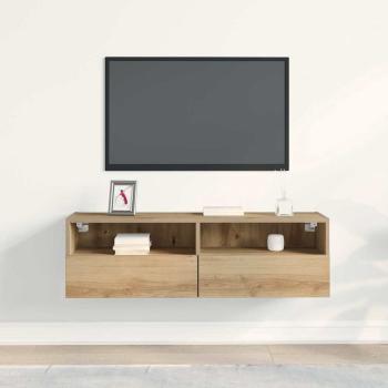 TV-Wandregal Artisan Eiche 100x30x30 cm Holzwerkstoff