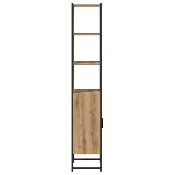 Badezimmer Schrank Artisan Eiche 33x33x185,5 cm Engineering Holz