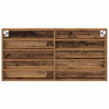 Wandregal im Vintage-Stil aus Altholz und Holzwerkstoff