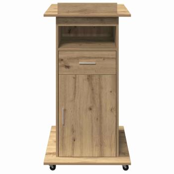 Rednerpult mit Rädern Artisan Eiche Leimholz
