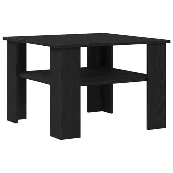 Couchtisch Schwarz Eiche 60x60x42 cm aus Holzwerkstoff