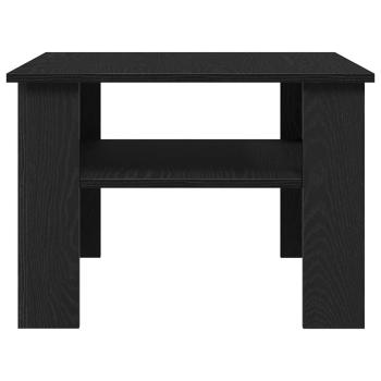 Couchtisch Schwarz Eiche 60x60x42 cm aus Holzwerkstoff