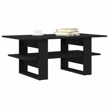 Couchtisch Schwarzer Eichenholz 102x55x42 cm Holzwerkstoff