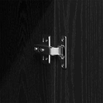 Kleiderschrank Schwarz Eiche 80x52x180 cm Ingenieurholz