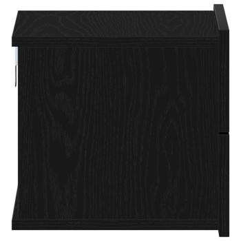Nachttisch schwarze Eiche 40x30x30 cm aus Holzwerkstoff