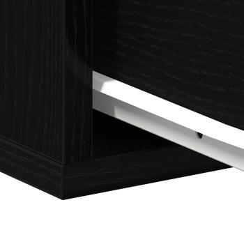 Nachttische 2er Set Schwarz Eiche 40x30x30 cm Holzwerkstoff