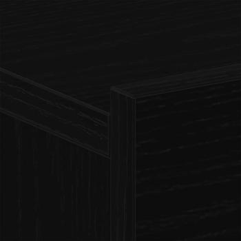 Nachttische 2er Set Schwarz Eiche 40x30x30 cm Holzwerkstoff