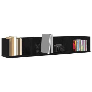 CD Wandregal Schwarze Eiche 100x18x18 cm Werkstoff