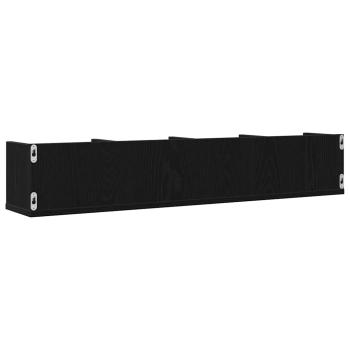 CD Wandregal Schwarze Eiche 100x18x18 cm Werkstoff