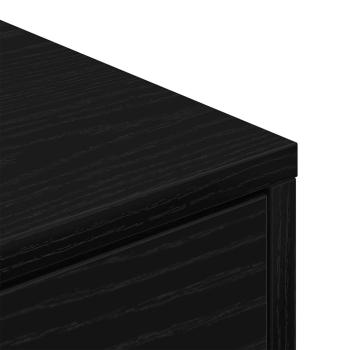 Schuhschrank Schwarz Eiche 60x35x84 cm