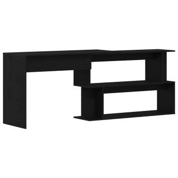 Schreibtisch Schwarz Eiche 200x50x76 cm Holzwerkstoff