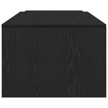 Couchtisch aus schwarzem Eichenholz 150x50x35 cm, Ingenieurholz