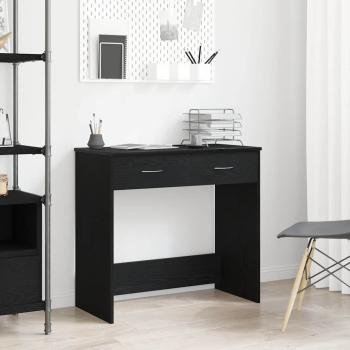 ARDEBO.de - Schreibtisch Schwarz Eiche 80x40x75 cm Holzwerkstoff