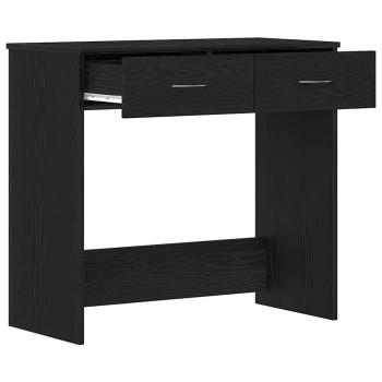 Schreibtisch Schwarz Eiche 80x40x75 cm Holzwerkstoff