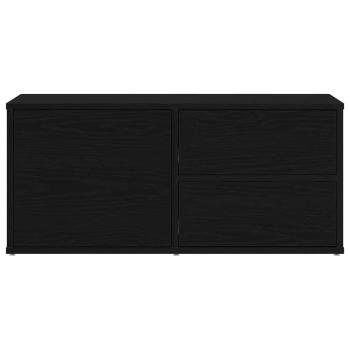 TV-Schränk 80 x 34 x 36 cm Schwarz Eichen-Optik Holzwerkstoff
