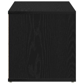 TV-Schränk 80 x 34 x 36 cm Schwarz Eichen-Optik Holzwerkstoff