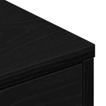 TV-Schränk 80 x 34 x 36 cm Schwarz Eichen-Optik Holzwerkstoff