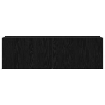Schwarzer Eichen Wand-TV-Schrank 100x30x30 cm Aus Holzwerkstoff