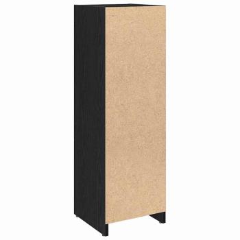 Badezimmerschrank Schwarz Eiche 30x30x95 cm Holzwerkstoff