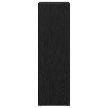 Badezimmerschrank Schwarz Eiche 30x30x95 cm Holzwerkstoff