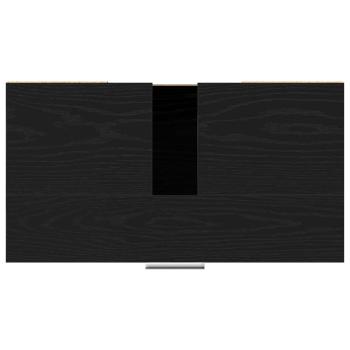 Badezimmer Schrank Schwarz Eiche 60x32x54 cm Ingenieuholz