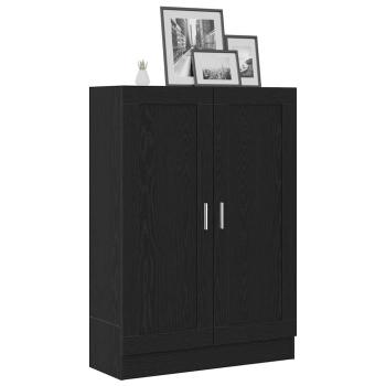 Bücherregal Schwarz Eiche 82,5x30,5x115 cm Holzwerkstoff