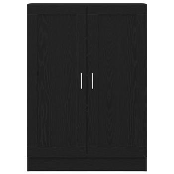 Bücherregal Schwarz Eiche 82,5x30,5x115 cm Holzwerkstoff