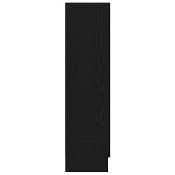 Bücherregal Schwarz Eiche 82,5x30,5x115 cm Holzwerkstoff
