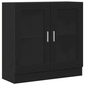 Bücherregal Schwarz Eiche 82,5x30,5x80 cm aus Spanplatte