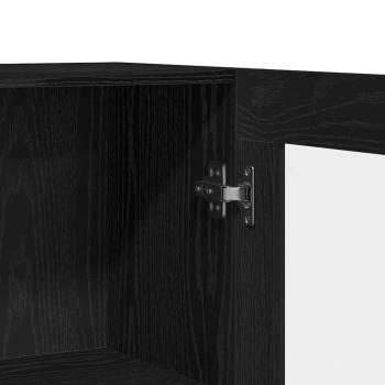 Bücherregal Schwarz Eiche 82,5x30,5x80 cm aus Spanplatte