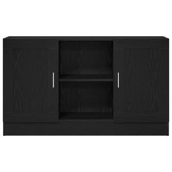 Sideboard Schwarz Eiche 120x30,5x70 cm aus Holz