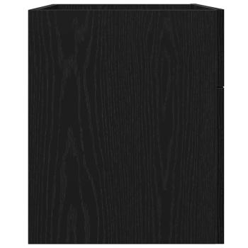 Waschbeckenunterschrank Schwarz Eiche 90x38,5x46 cm Holzwerkstoff