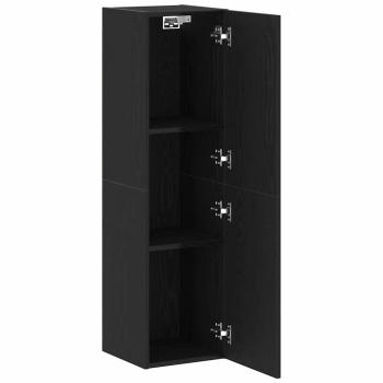 TV-Schrank Schwarz Eiche 30,5x30x110 cm Nachbildung