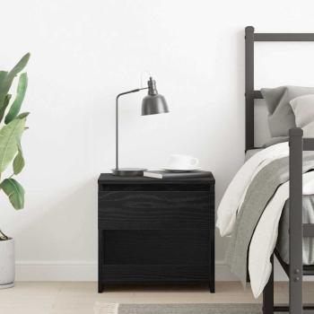 Nachttisch Schwarz Eiche 40x30x39 cm Holzwerkstoff