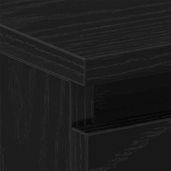 Nachttische 2er Set Schwarz Eiche 40x30x39 cm Holzwerkstoff