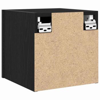 Wand-TV-Schrank Schwarz Eiche 30,5x30x30 cm