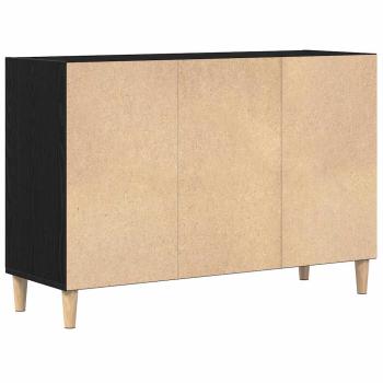 Sideboard Schwarz Eiche 103,5 x 35 x 70 cm Möbelstoff