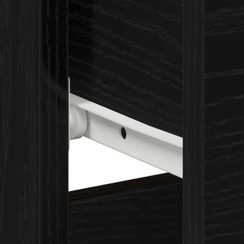 Nachttische 2er Set Schwarz Eiche 40x40x50 cm aus Spanplatte