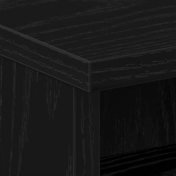 Nachttische 2er Set Schwarz Eiche 40x40x50 cm aus Spanplatte