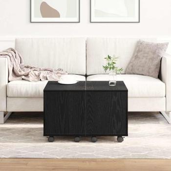 Couchtisch Schwarz Eiche 60x60x38 cm