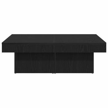 Couchtisch Schwarz Eiche 90x90x28 cm Holzwerkstoff