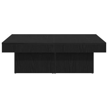 Couchtisch Schwarz Eiche 90x90x28 cm Holzwerkstoff