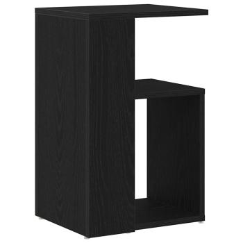 Beistelltisch Schwarze Eiche 36x30x56 cm Engineered Wood