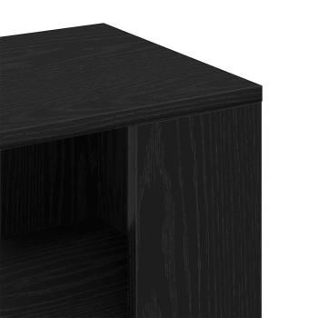 Beistelltisch Schwarze Eiche 36x30x56 cm Engineered Wood