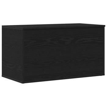 Aufbewahrungstruhe Schwarz Eiche 84x42x46 cm Holzwerkstoff