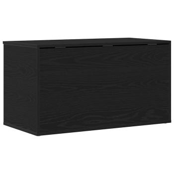 Aufbewahrungstruhe Schwarz Eiche 84x42x46 cm Holzwerkstoff