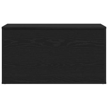 Aufbewahrungstruhe Schwarz Eiche 84x42x46 cm Holzwerkstoff